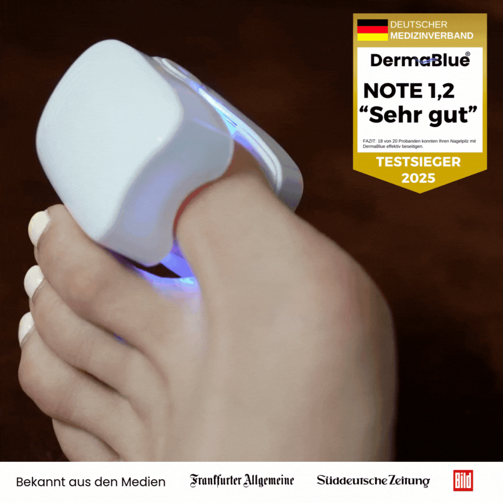 DermaBlue® UV-Blaulicht Therapiegerät gegen Nagelpilz